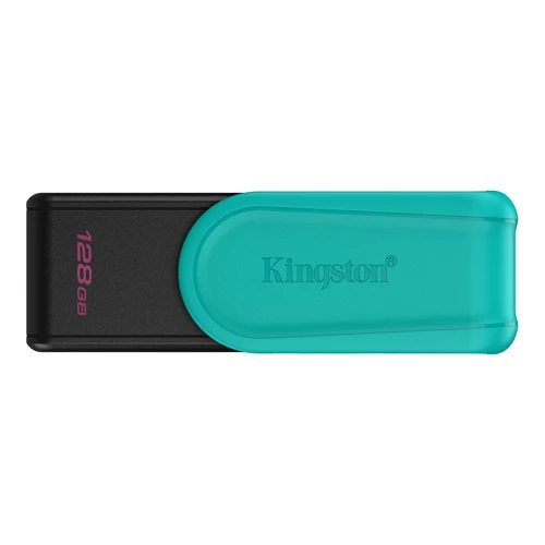 128GB USB3.2 Kingston DataTraveler Exodia S Black/Teal, Moving cap design, (Read 100 MByte/s, Write 12 MByte/s)