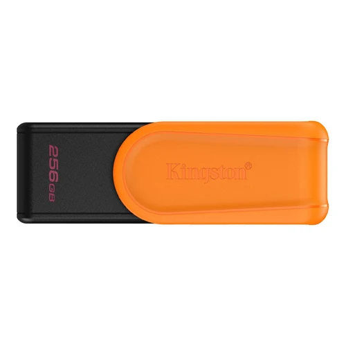 256GB USB3.2 Kingston DataTraveler Exodia S Black/Orange, Moving cap design, (Read 100 MByte/s, Write 12 MByte/s)