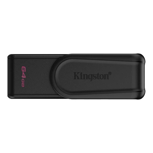 64GB USB3.2 Kingston DataTraveler Exodia S Black, Moving cap design, (Read 100 MByte/s, Write 12 MByte/s)