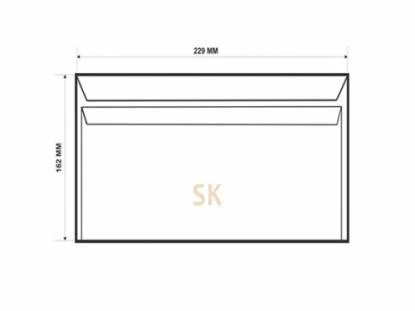Plic C5 SK, 162x229 cu fereastră în dreaptă