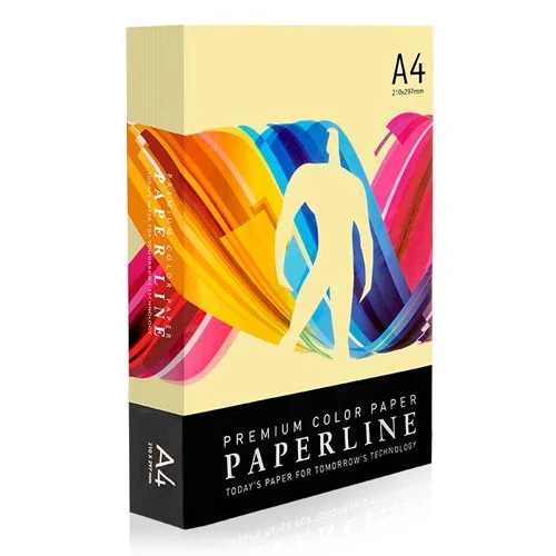 Бумага цветная A4 Paperline HP YELLOW 80gr 500 листов неон желтый