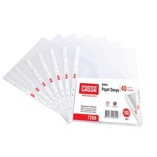 Folii de protectie CASSA  A4/40 mkm (100 buc)