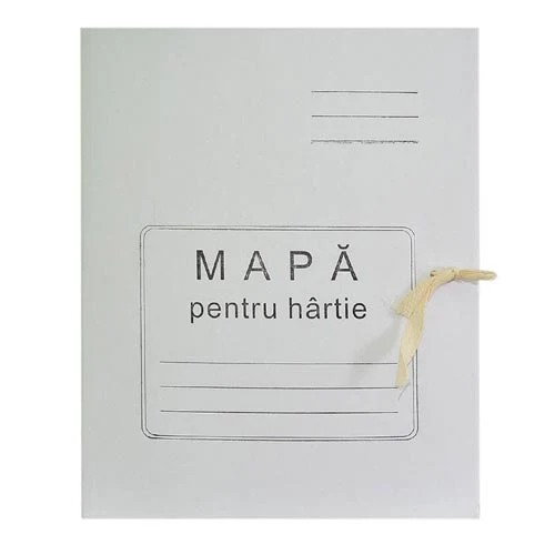Mapa din carton dens cu sireturi, 360 gr/m2