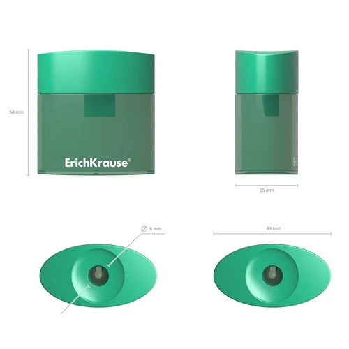 Ascutitoare Erich Krause Smart&Sharp cu container plastic 3