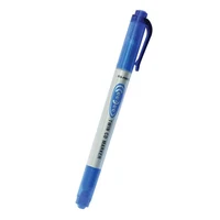 Permanent marker Flexoffice p/u CD/DVD, 2 capete, 0.4 - 1.0 mm [Albastru]