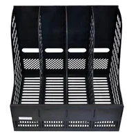 Лоток для документов вертикальный, 4-х секционный, черный 2