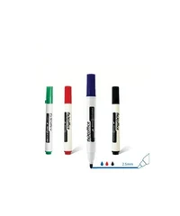 Marker pentru tabla cu virf tesit Flexoffice 4.00 mm [Albastru] 2
