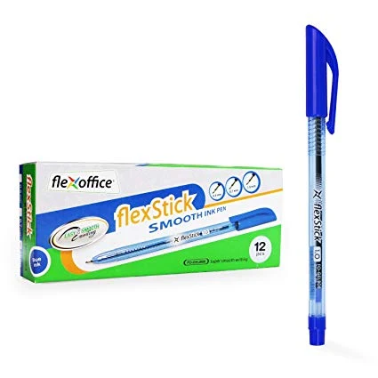 Pix cu bila  Flexoffice "FlexStick", 0.7mm, albastru 3