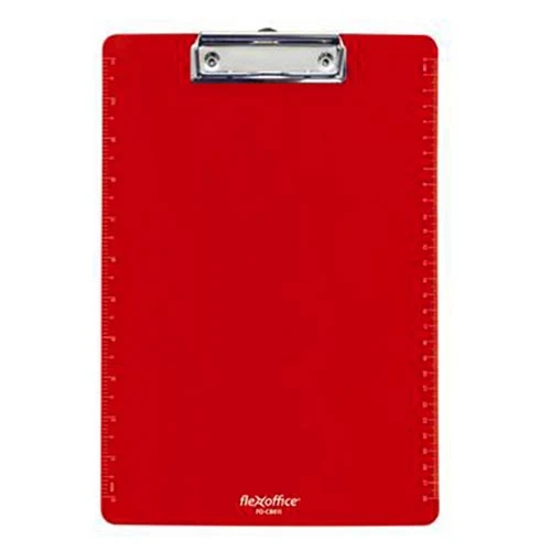 Clipboard A4 Flexoffice PP plastic [Roșu]