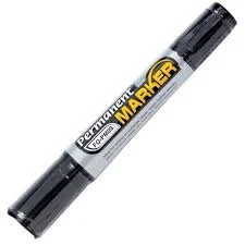 Permanent marker cu doua capete Flexoffice 0.8 - 6.0 mm [Negru]