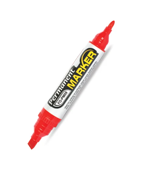 Permanent marker cu doua capete Flexoffice 0.8 - 6.0 mm [Roșu]