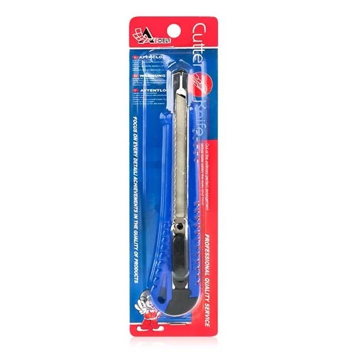 Cutit 9 mm, carcasa din plastic, ghid de metal