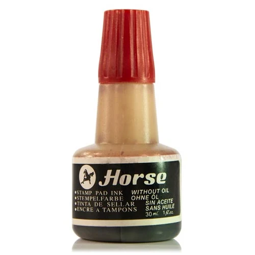 Cerneala p/u stampile HORSE, 30 ml. [Roșu]