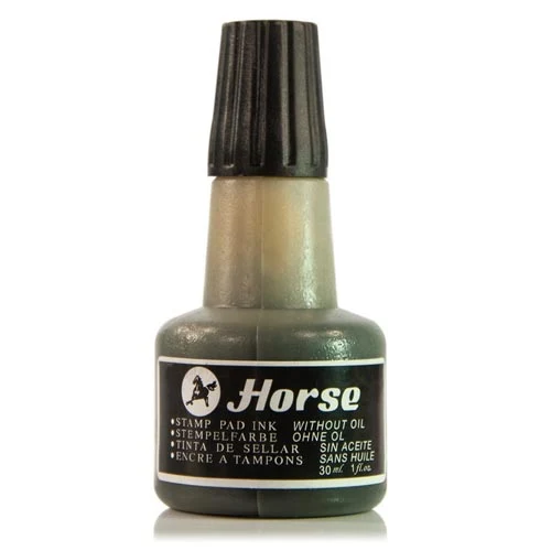 Cerneala p/u stampile HORSE, 30 ml. [Negru]