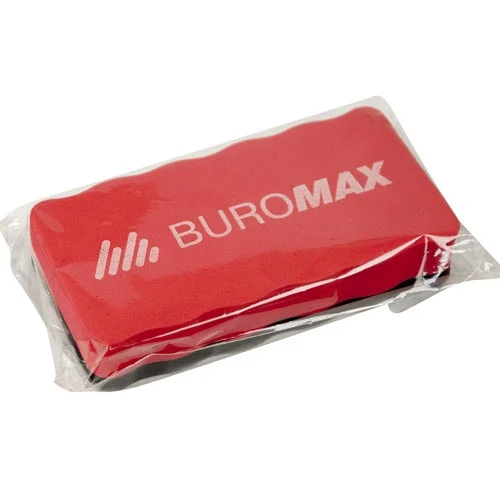 Губка для сухостираемых досок с магнитом, ассорти BUROMAX [Asortat] 2