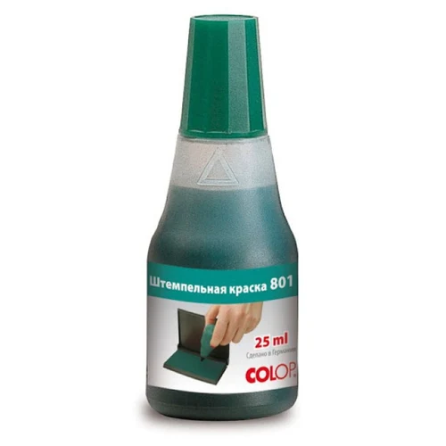 Tuş pe bază de apă cu glicerină COLOP, 25 ml [Verde]