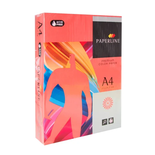Бумага цветная Paperline 160гр, интенсив 250л RED