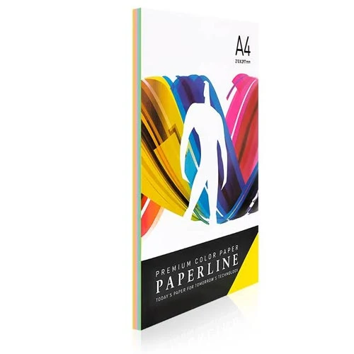 Бумага цветная A4 Paperline RAINBOW, 80 гр., пастель, 5 цв. x 20 л.