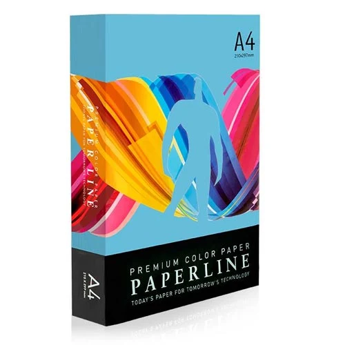Бумага цветная A4 Paperline TURQUOISE, 80 гр 500 листов интенсив берюза