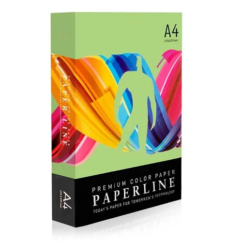 Бумага цветная A4 Paperline HP GREEN 80gr 500 листов неон зеленый