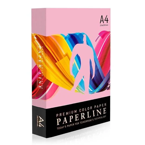 Бумага цветная A4 Paperline PINK 80 гр. 500 листов розовый