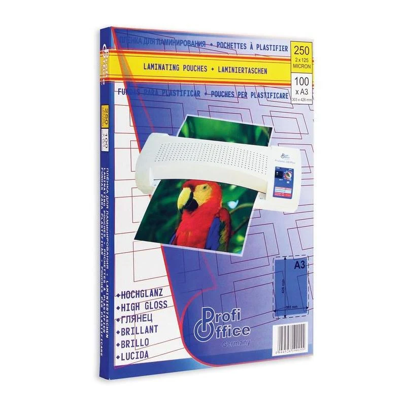 Peliculă pentru laminare A4 ProfiOffice, 125 mkr, 100 foi 2