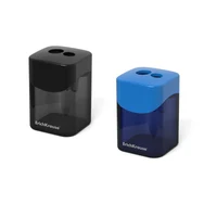 Ascutitoare din plastic Erich Krause "WAVE", dubla cu container 2
