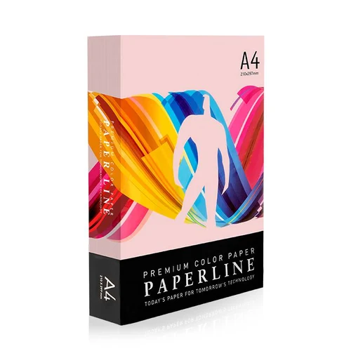 Бумага цветная Paperline HP PINK, неон розовый
