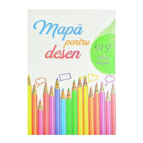 Mapa pentru desen A3, 20 foi, 160 gr./m2 [Alb]