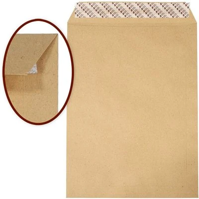 Plic ASIL C4 229x324mm, 90g/m2 kraft, banda silicon