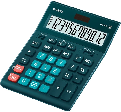 Calculator CASIO GR-12, 12 digits [Verde]