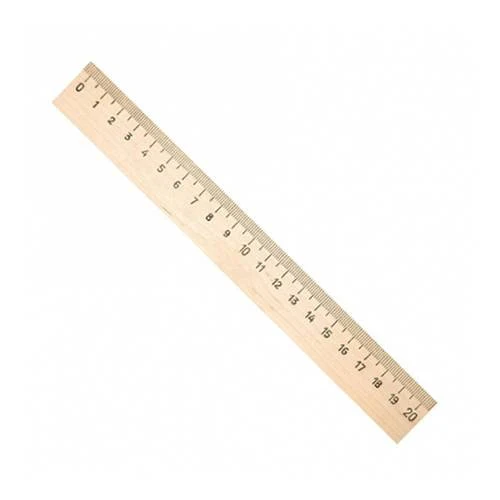 Rigla din lemn, 20 cm