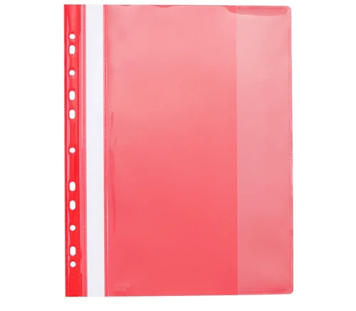Dosar cu sina din plastic Flexoffice A4, PP 200 mkr [Roșu]