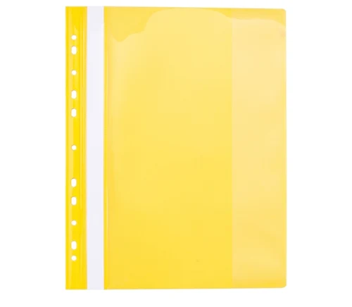 Dosar cu sina din plastic Flexoffice A4, PP 200 mkr [Galben]