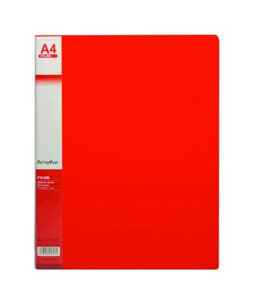 Mapa cu 80 folii, A4 Flexoffice [Roșu]
