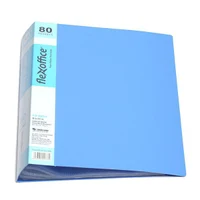 Mapa cu 80 folii, A4 Flexoffice [Albastru]