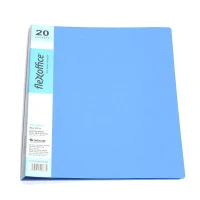 Mapa cu 20 folii,A4  Flexoffice [Albastru]