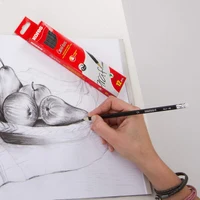 Creion simplu Kores “Grafitos” HB cu radiera 2
