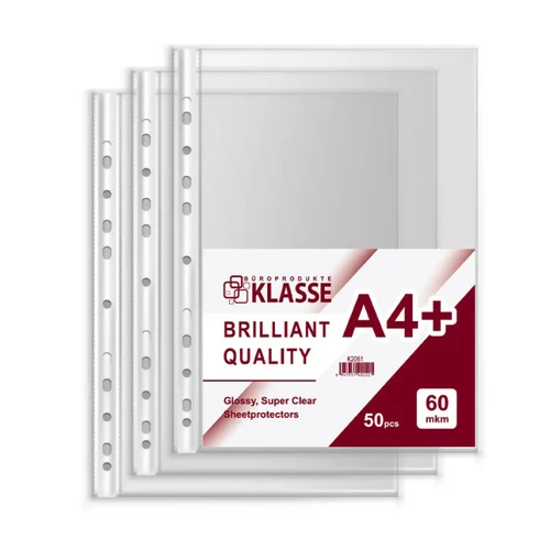 Folii de protectie Klasse Super Clear, A4/60 mkm, 50 buc.