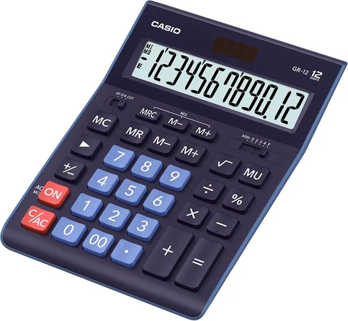 Calculator CASIO GR-12, 12 digits [Albastru]