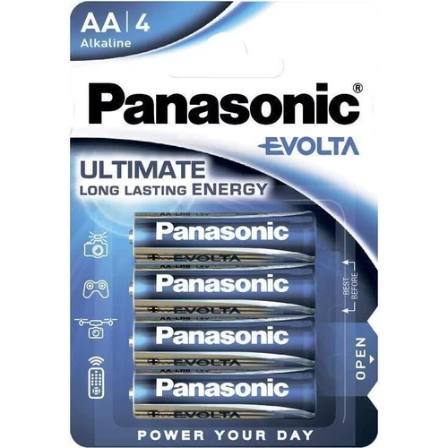 Baterii alcaline Panasonic   "EVOLTA" AA Blister *4