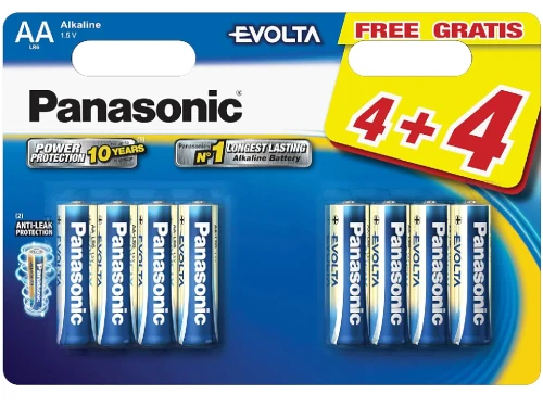 Baterii alcaline Panasonic   "EVOLTA" AAA Blister *8