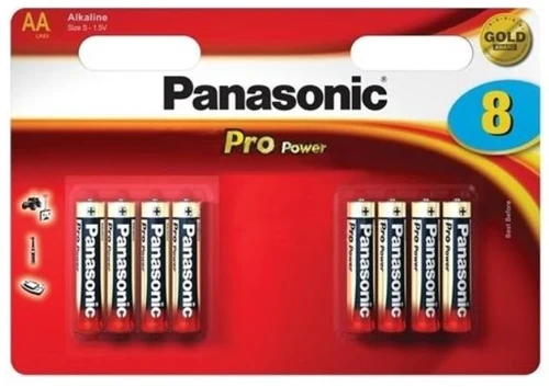 Baterii alcaline Panasonic   "PRO Power" AA Blister *8