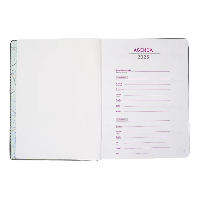 Agendă săptămânală A4 2025 IDEE Standart [Glossy Black] 17