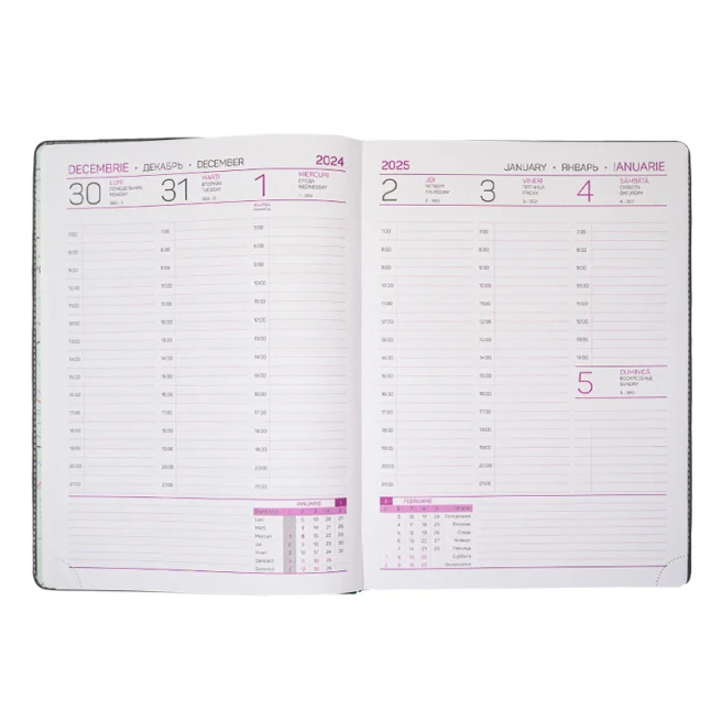 Agendă săptămânală A4 2025 IDEE Standart [Glossy Black] 3