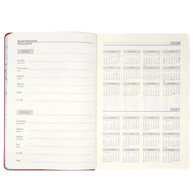 Agendă А5 2026 IDEE Premium Red 3