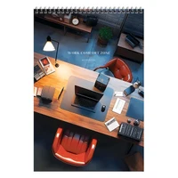 Blocnotes A4 80 foi pătrățele BG "Office" [Alb]