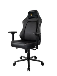 Gaming/Office Chair AROZZI Primo PU, Black/Gold, max weight up to 135-145kg / height 165-190cm [Negru] 2