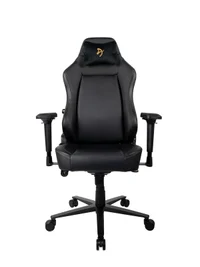 Gaming/Office Chair AROZZI Primo PU, Black/Gold, max weight up to 135-145kg / height 165-190cm [Negru]