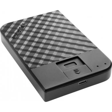 2.5” External HDD 1.0TB (USB3.1/USB-C) Verbatim ”Fingerprint Secure”, Black, 256-bit AES 2